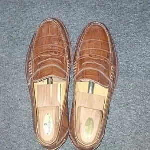 Johnston & Murphy Tan Alligator Domani Shoes Domani Shoes - Etsy main image 2